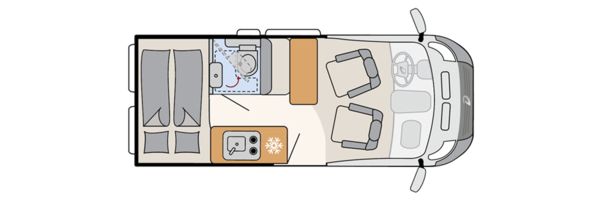 Piantina Dethleffs Globetrail Active Fiat 540 DS Active