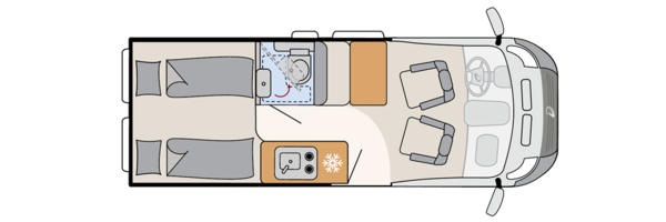 Piantina Dethleffs Globetrail Active Fiat 600 ES Active